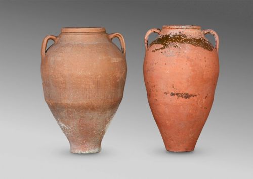 MEDITERRANEAN TERRACOTTA AMPHORA TURKISH OLIVE VASE FIVE POTS - ADDITIONAL PHOTO 8