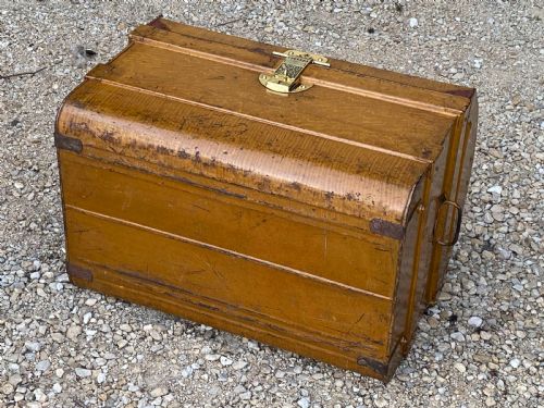 CUNARD LINE STEEL TRAVELING TRUNK 19THC - ADDITIONAL PHOTO 15