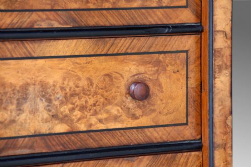 FRENCH WALNUT SEMAINIER CHEST OF DRAWERS 19TH C - ADDITIONAL PHOTO 12