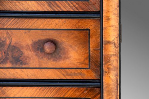 FRENCH WALNUT SEMAINIER CHEST OF DRAWERS 19TH C - ADDITIONAL PHOTO 14
