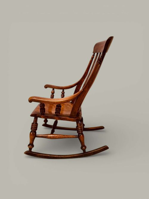 CAISTOR WINDSOR NURSING ROCKING CHAIR C 1880 - ADDITIONAL PHOTO 3