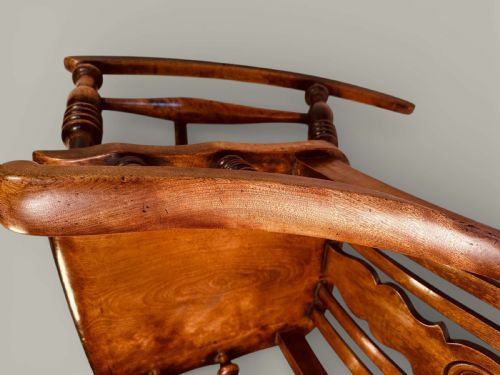 CAISTOR WINDSOR NURSING ROCKING CHAIR C 1880 - ADDITIONAL PHOTO 7
