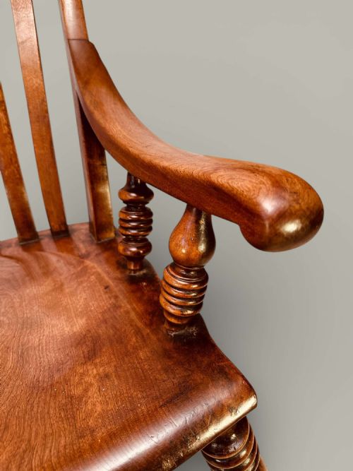 CAISTOR WINDSOR NURSING ROCKING CHAIR C 1880 - ADDITIONAL PHOTO 9
