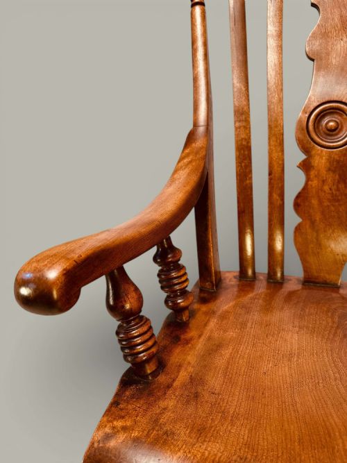 CAISTOR WINDSOR NURSING ROCKING CHAIR C 1880 - ADDITIONAL PHOTO 10