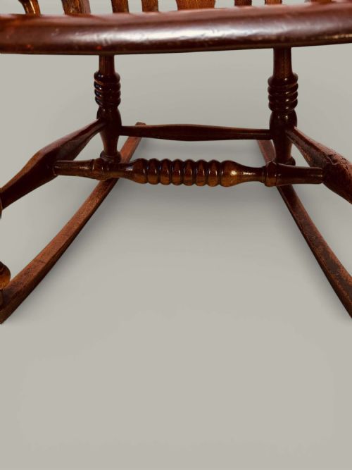 CAISTOR WINDSOR NURSING ROCKING CHAIR C 1880 - ADDITIONAL PHOTO 14
