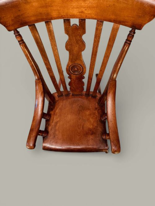 CAISTOR WINDSOR NURSING ROCKING CHAIR C 1880 - ADDITIONAL PHOTO 15