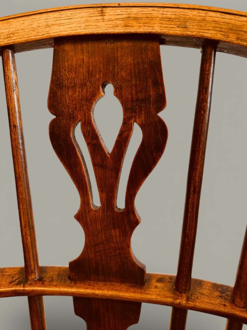 WINDSOR LOW BACK ARMCHAIR IN ASH ELM C1840 - ADDITIONAL PHOTO 9
