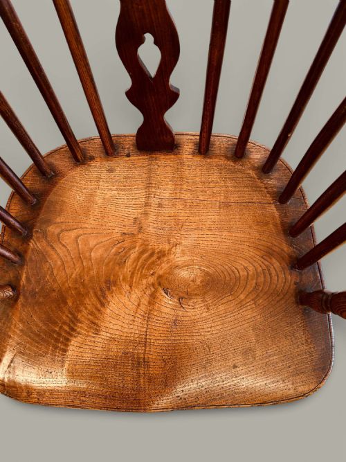WINDSOR LOW BACK ARMCHAIR IN ASH ELM C1840 - ADDITIONAL PHOTO 10