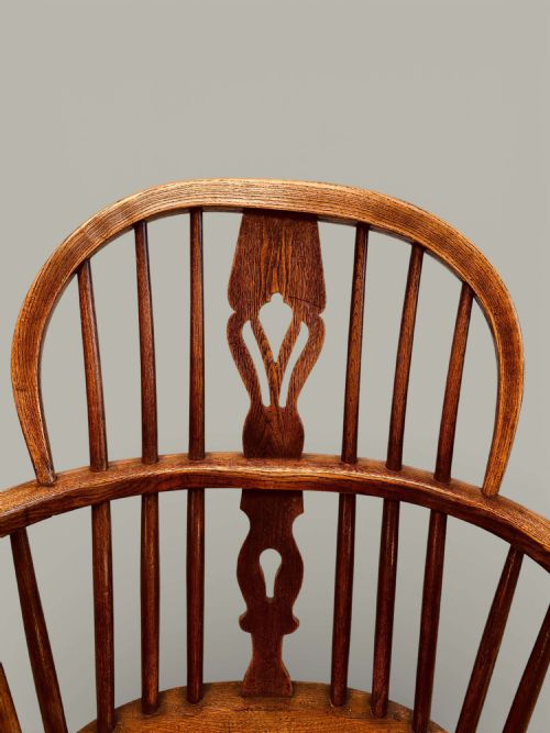 WINDSOR LOW BACK ARMCHAIRS TRUE PAIR IN ASH C1850 - ADDITIONAL PHOTO 17