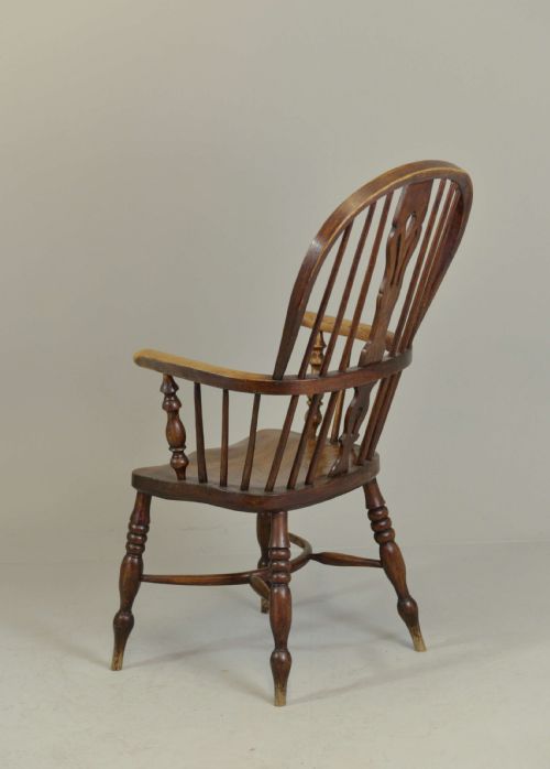 WINDSOR ARMCHAIR HIGH BACK ASH ELM C1850 - ADDITIONAL PHOTO 2