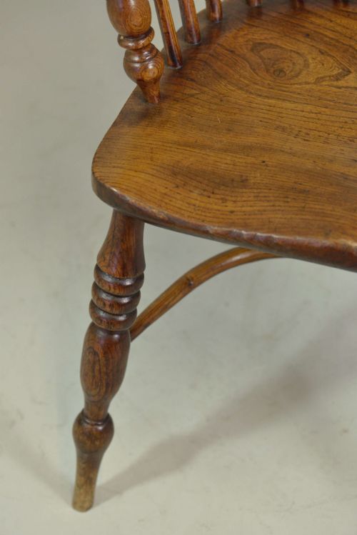 WINDSOR ARMCHAIR HIGH BACK ASH ELM C1850 - ADDITIONAL PHOTO 3
