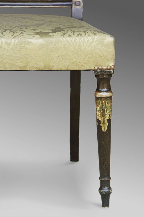 REGENCY SHERATON STYLE DECORATED DINING CHAIRS 19TH C - ADDITIONAL PHOTO 11