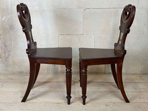 ENGLISH GEORGIAN ARMORIAL HALL CHAIRS ATTRIBUTED TO GILLOWS CIRCA 1810 - ADDITIONAL PHOTO 10