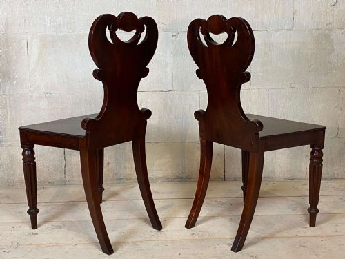 ENGLISH GEORGIAN ARMORIAL HALL CHAIRS ATTRIBUTED TO GILLOWS CIRCA 1810 - ADDITIONAL PHOTO 11