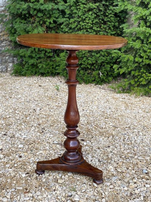 ANTIQUE YEW LAMP TABLE ENGLISH REGENCY CIRCA 1820 - ADDITIONAL PHOTO 2