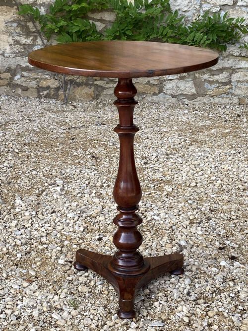 ANTIQUE YEW LAMP TABLE ENGLISH REGENCY CIRCA 1820 - ADDITIONAL PHOTO 4