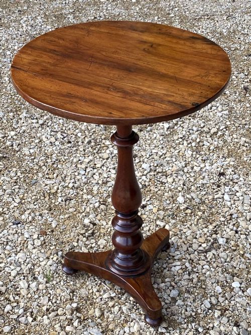 ANTIQUE YEW LAMP TABLE ENGLISH REGENCY CIRCA 1820 - ADDITIONAL PHOTO 5