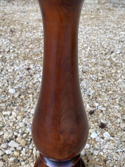 ANTIQUE YEW LAMP TABLE ENGLISH REGENCY CIRCA 1820 - ADDITIONAL PHOTO 6