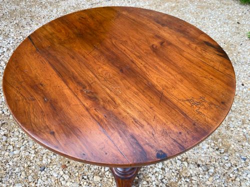 ANTIQUE YEW LAMP TABLE ENGLISH REGENCY CIRCA 1820 - ADDITIONAL PHOTO 8