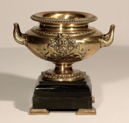BRONZE URN VASES FRENCH PAIR ON MARBLE BASES 19TH CENTURY - ADDITIONAL PHOTO 5
