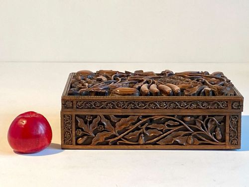 CAMPAIGN BOX CARVED GENTLEMAN'S BRITISH ARMY WW2 REGIMENTAL ARMS - ADDITIONAL PHOTO 13