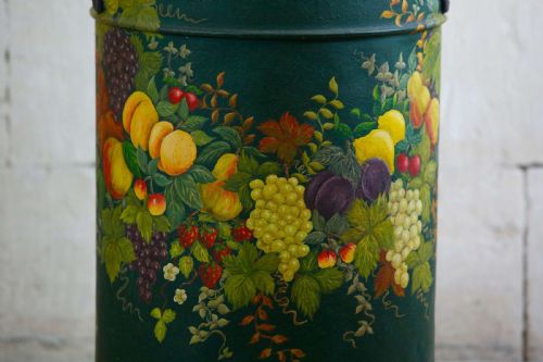 MILK CHURN PAINTED JARDINIERE UMBRELLA POT - ADDITIONAL PHOTO 5