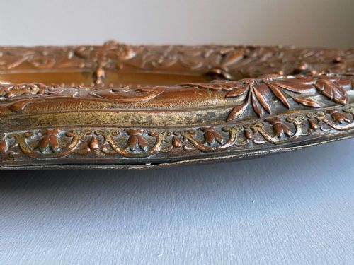 DISH BOWL OVAL COPPER BRASS PLAQUE DIANA THE HUNTRESS 19TH C - ADDITIONAL PHOTO 15