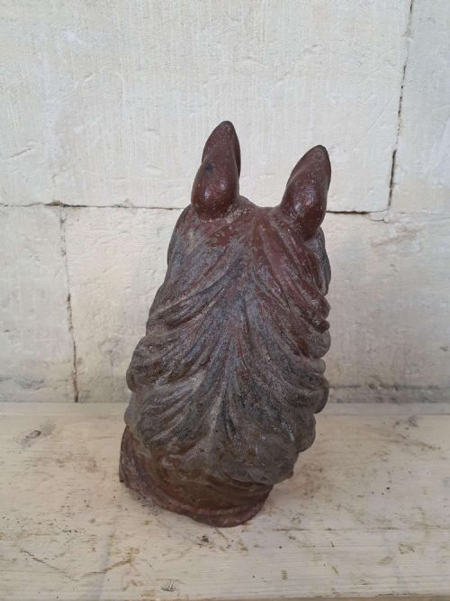 HORSE HEAD CAST IRON HITCHING POST - ADDITIONAL PHOTO 2