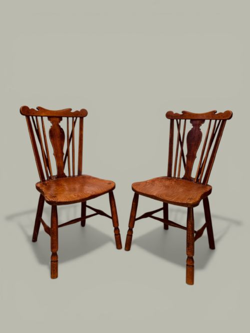 WINDSOR COMB BACK SIDE CHAIRS SET OF 8 IN FRUITWOOD ELM C1780 - ADDITIONAL PHOTO 1