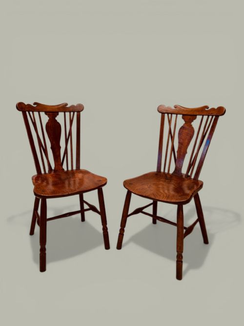 WINDSOR COMB BACK SIDE CHAIRS SET OF 8 IN FRUITWOOD ELM C1780 - ADDITIONAL PHOTO 3