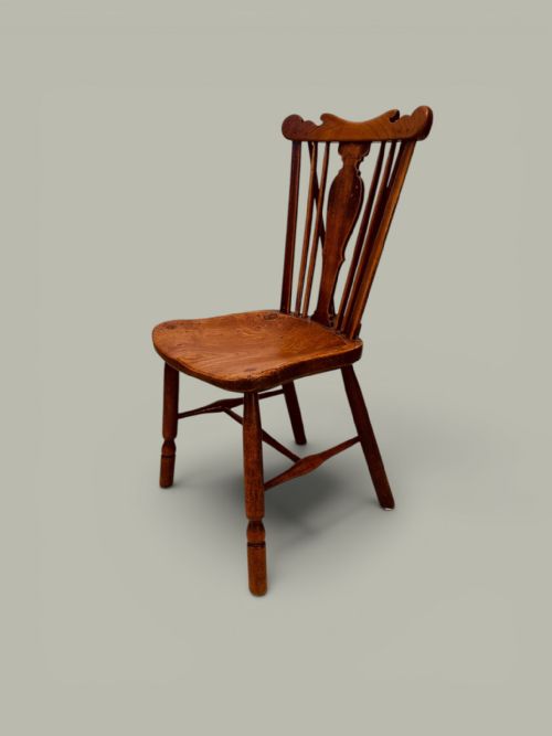 WINDSOR COMB BACK SIDE CHAIRS SET OF 8 IN FRUITWOOD ELM C1780 - ADDITIONAL PHOTO 5