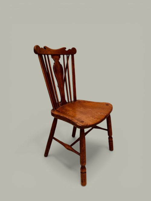 WINDSOR COMB BACK SIDE CHAIRS SET OF 8 IN FRUITWOOD ELM C1780 - ADDITIONAL PHOTO 6