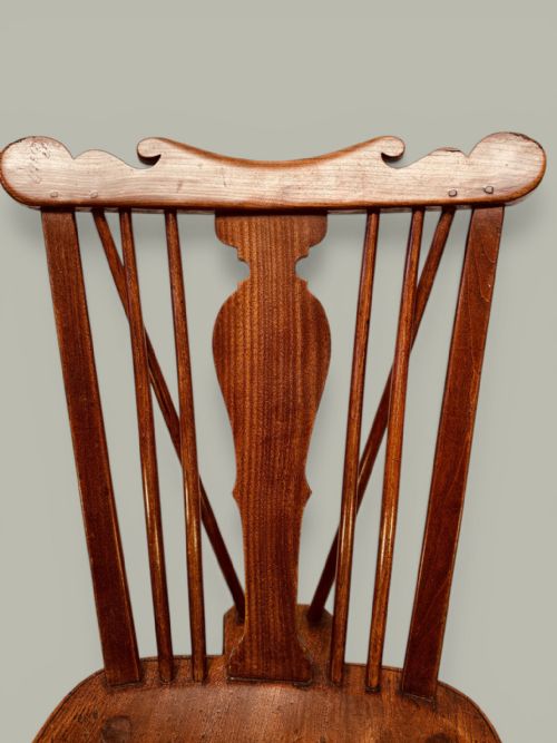 WINDSOR COMB BACK SIDE CHAIRS SET OF 8 IN FRUITWOOD ELM C1780 - ADDITIONAL PHOTO 12