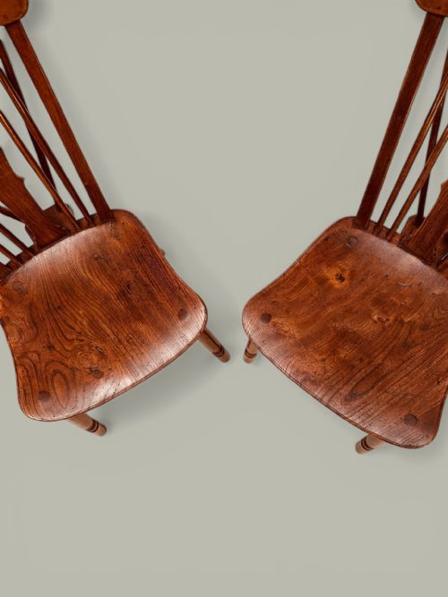 WINDSOR COMB BACK SIDE CHAIRS SET OF 8 IN FRUITWOOD ELM C1780 - ADDITIONAL PHOTO 13