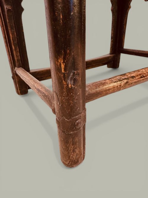 CHINESE LAMP HANGER CHAIRS PAIR IN ELM C1880 - ADDITIONAL PHOTO 8