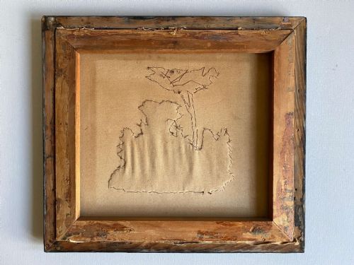 SILK EMBROIDERY NEEDLEWORK MOUNTED PICTURE PANEL 19THC - ADDITIONAL PHOTO 14