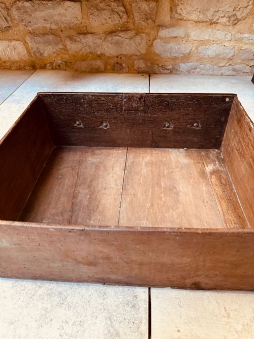 OAK DRESSER BASE WITH BLIND SILHOUETTE LEGS C1760 - ADDITIONAL PHOTO 1