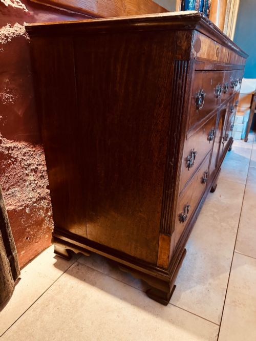 LARGE OAK LANCASHIRE DRESSER BASE C1800 - ADDITIONAL PHOTO 8