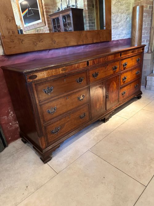 LARGE OAK LANCASHIRE DRESSER BASE C1800 - ADDITIONAL PHOTO 9