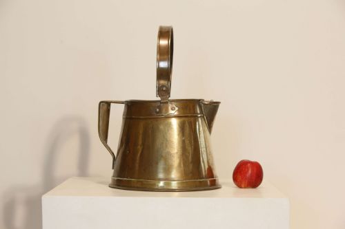 Jug Antique Vintage Large Brass Hot Water Can Arts & Crafts