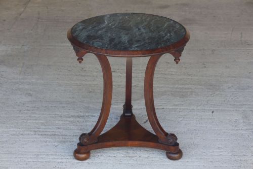 Antique 19th Century French Marble-top Gueridon Side / Lamp Table
