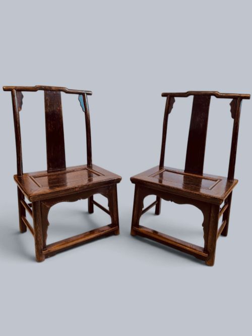 Pair of Chinese Children’s Chairs C1900