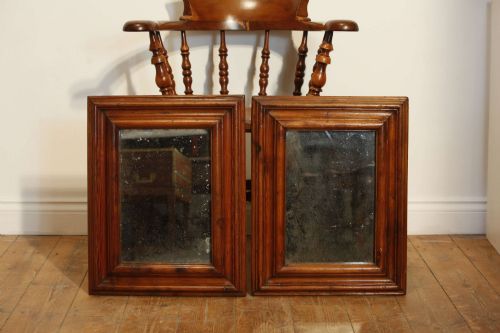 Pair of 19th Century English Carved Moulded Pine Frame Mirrors