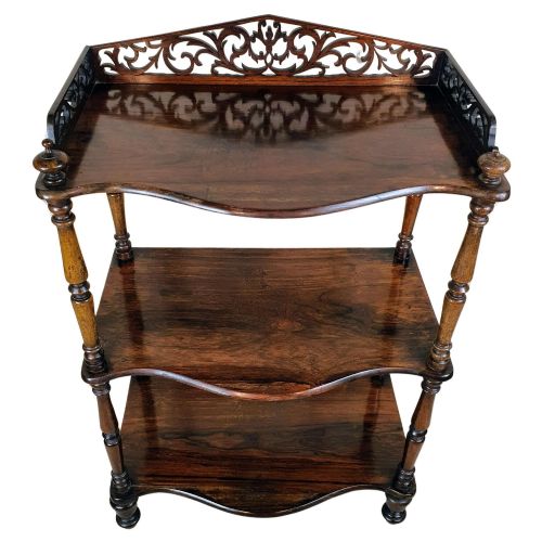 Victorian Small Rosewood Whatnot
