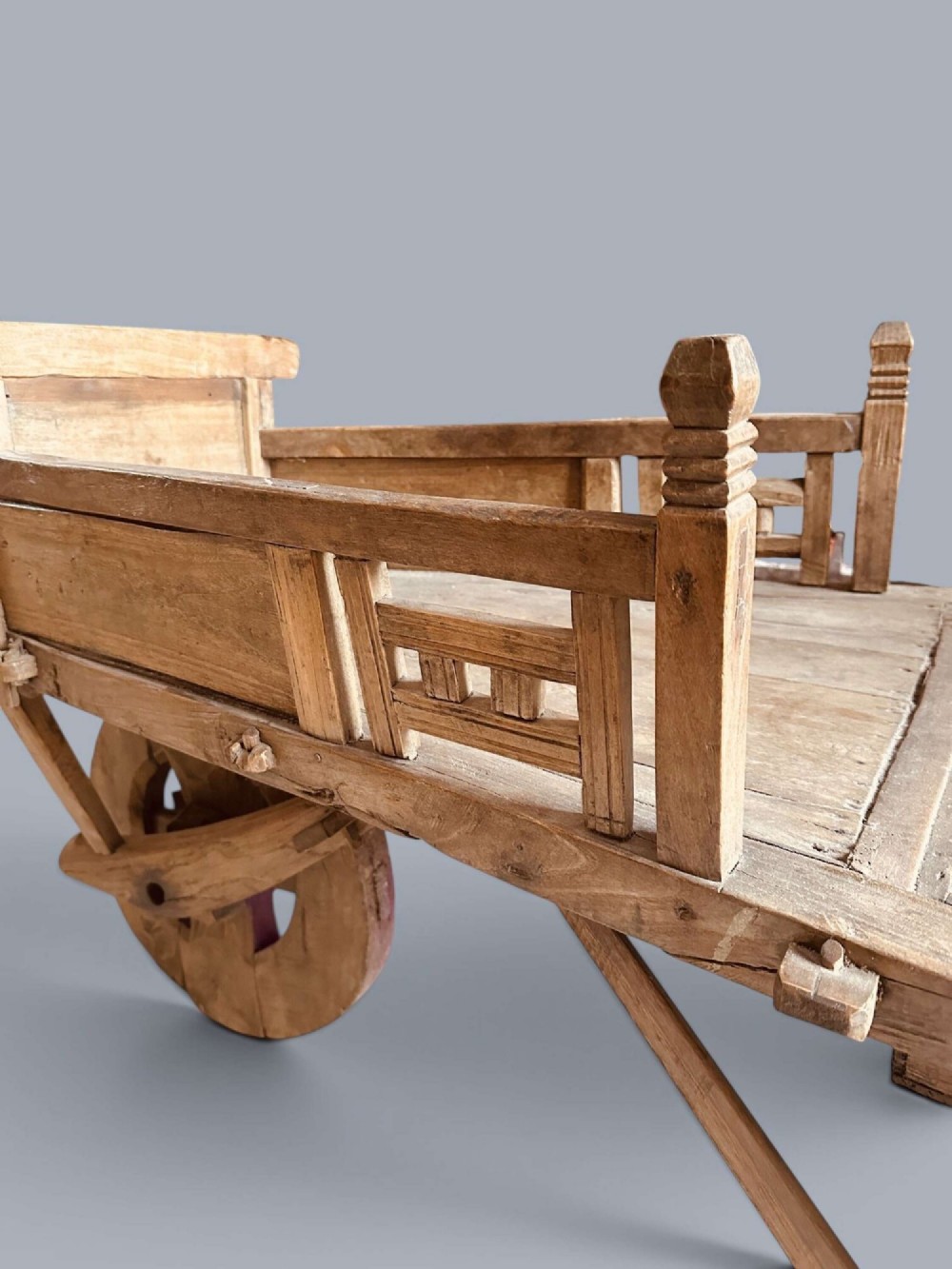 CHINESE TRADER’S WHEELBARROW IN ELM & BEECH C1900 View III