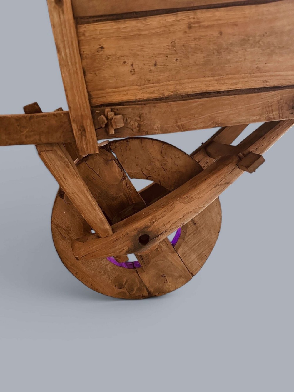 CHINESE TRADER’S WHEELBARROW IN ELM & BEECH C1900 View IV