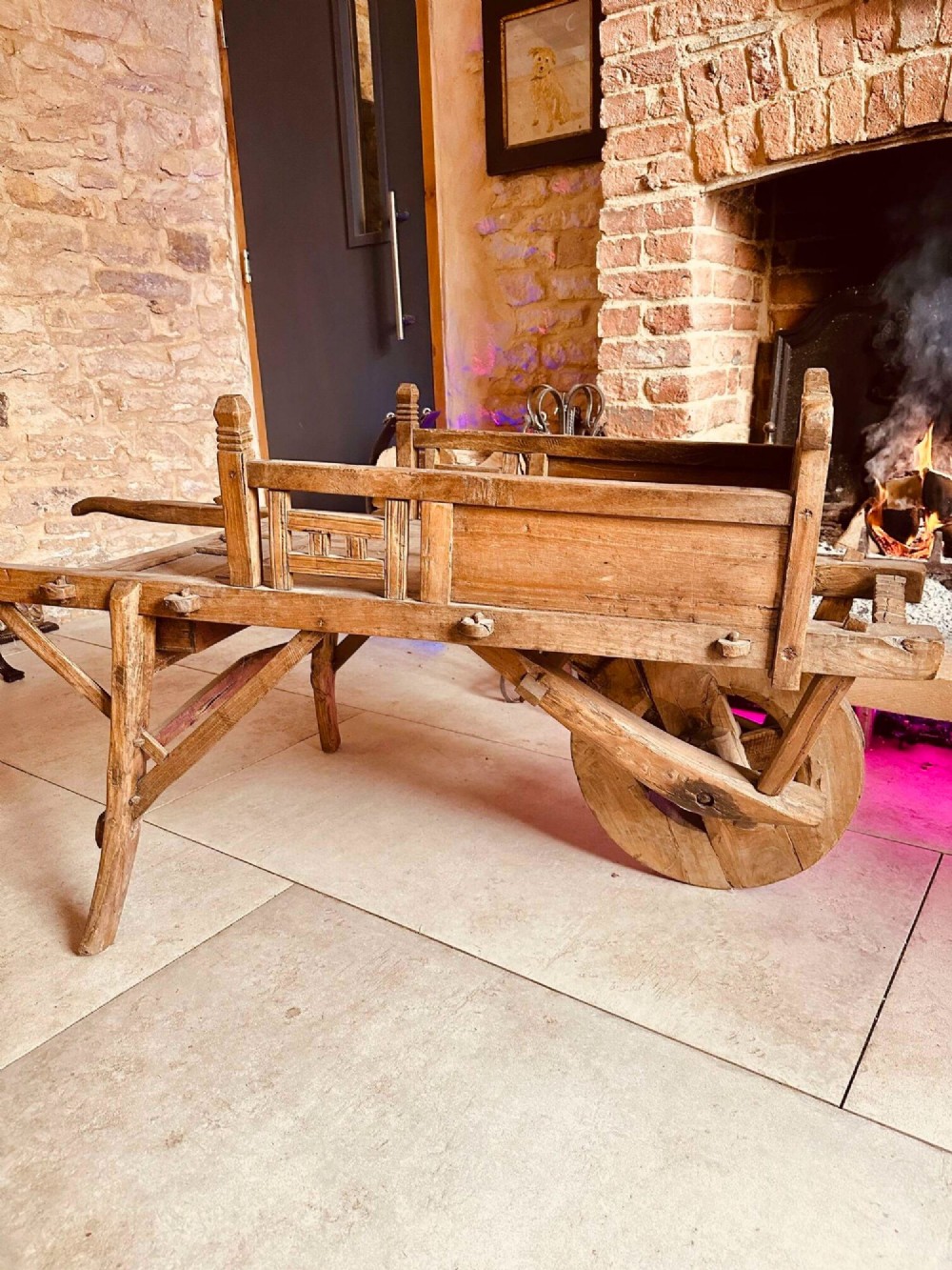 CHINESE TRADER’S WHEELBARROW IN ELM & BEECH C1900 View XII
