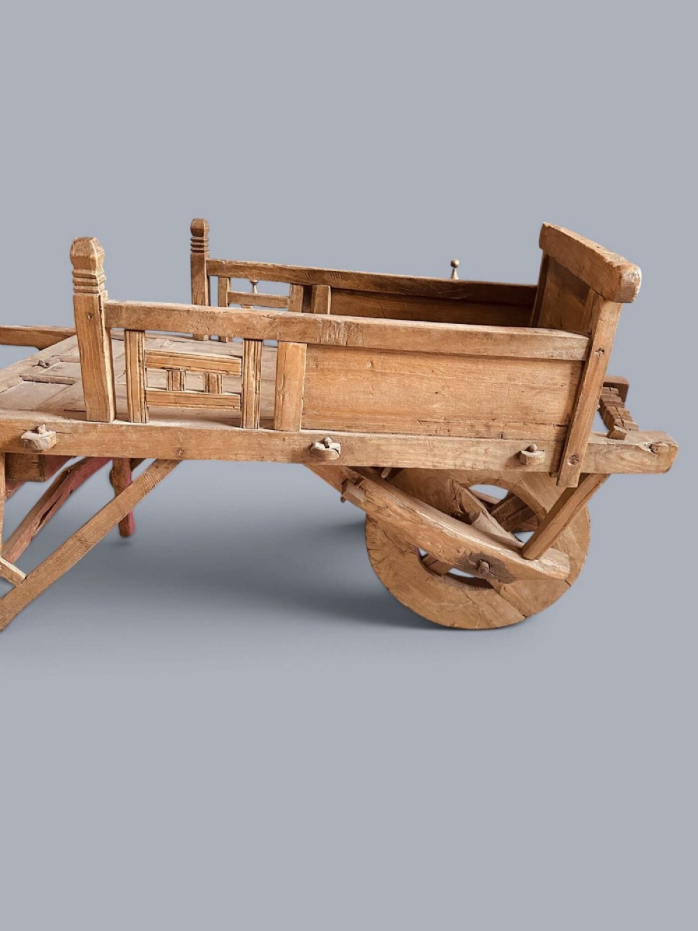 CHINESE TRADER’S WHEELBARROW IN ELM & BEECH C1900 View XIII