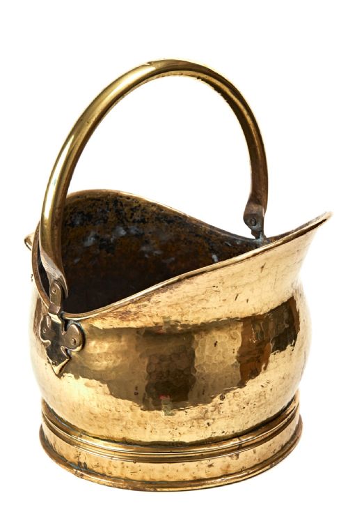 Antique Brass Coal Scuttle