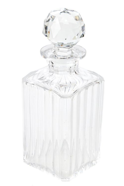 Unusual Fine Quality Antique Square Decanter